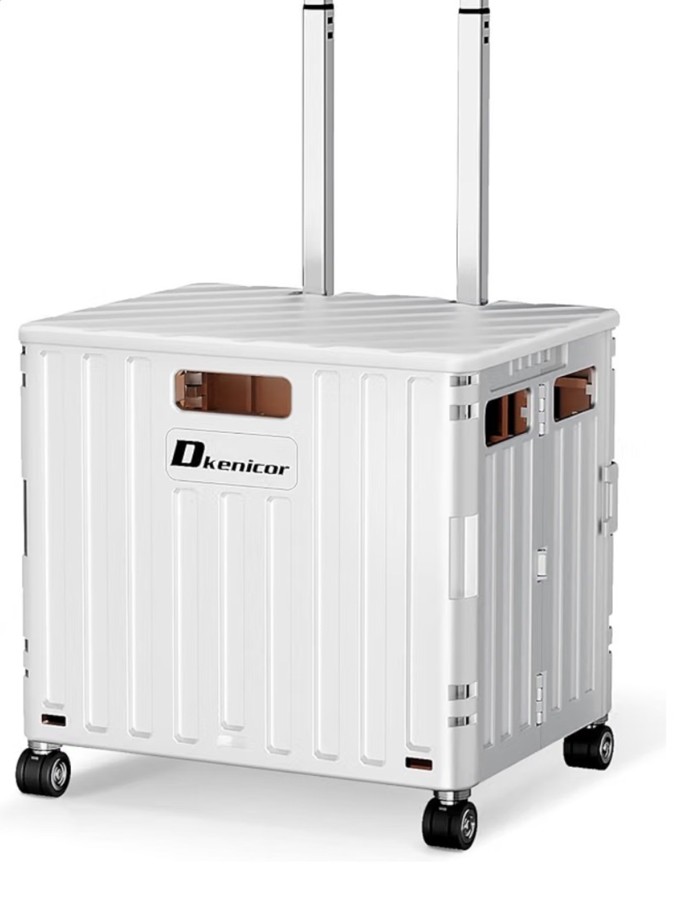 White Portable Rolling Luggage / Storage Case
